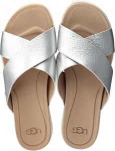 UGG Kari Metallic Dames Slippers Silver