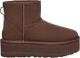 UGG Vachtlaarzen Dames W Classic Mini Platform Maat: 41 Materiaal: Suède Kleur: Bruin - Thumbnail 1