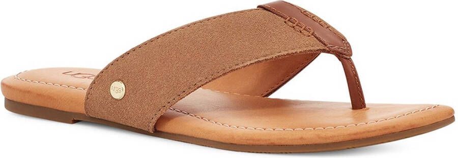 UGG Teenslippers W CAREY FLIP zomerschoen slippers met zachte tussenstuk voor de tenen