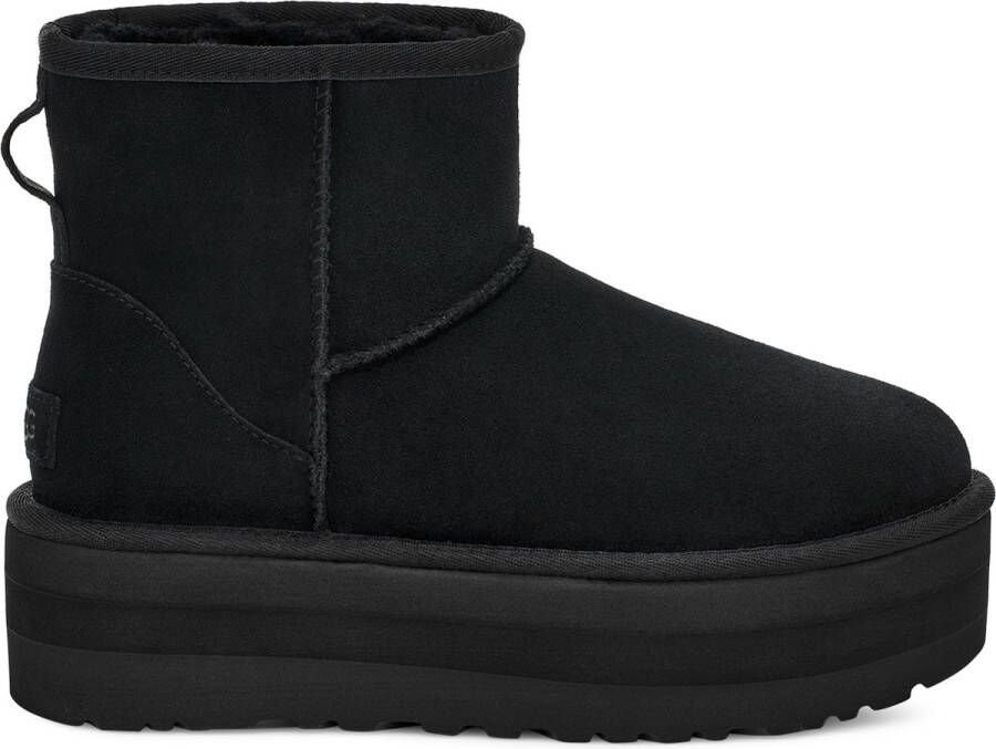 UGG Plateaulaarsjes Classic Mini Platform winterboots plateau laarzen instap laarzen om in te stappen