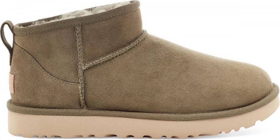 UGG Vachtlaarzen Dames W Classic Ultra Mini Maat: 43 Materiaal: Suède Kleur: Groen - Foto 2