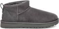 UGG Boots zonder sluiting Classic Ultra Mini Enkellaarsjes instaplaarzen om in te stappen - Grijs
