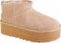 UGG CLASSIC ULTRA MINI PLATFORM W Volwassenen Gevoerde laarzenSnowbootsDames laarzen Wit beige - Thumbnail 1