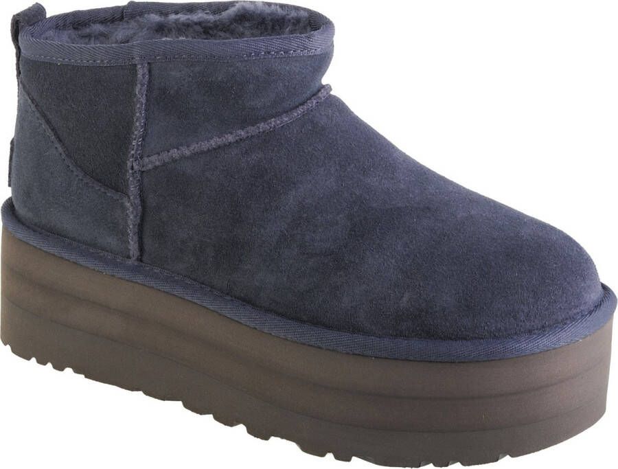 UGG classic ultra mini platform blauw