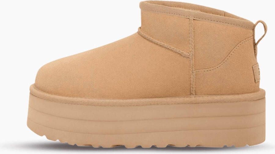 UGG's Bruin Tinten W Classic Ultra Mini Platform Vachtlaarzen Warme Laarzen Dames Beige - Foto 8