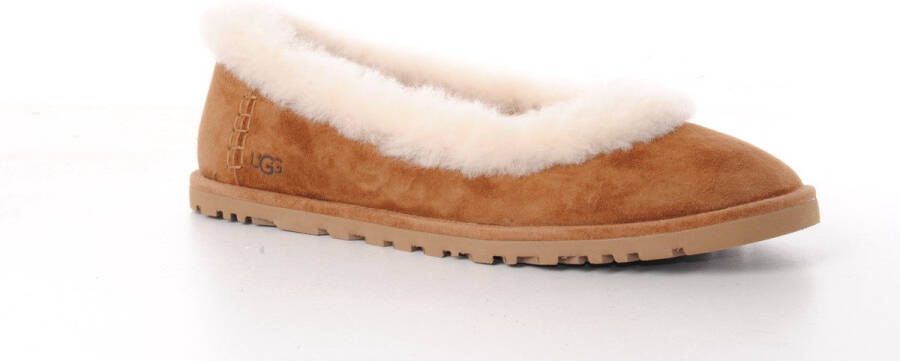 UGG Ballerina's Zora Ballet Flat Homeslippers flats met logoversiering