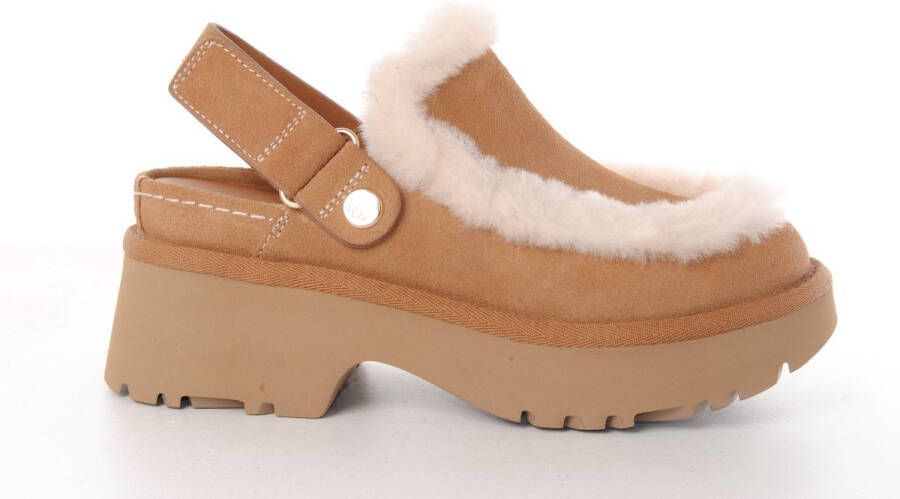 UGG dames clog Esmee Clog suède camel