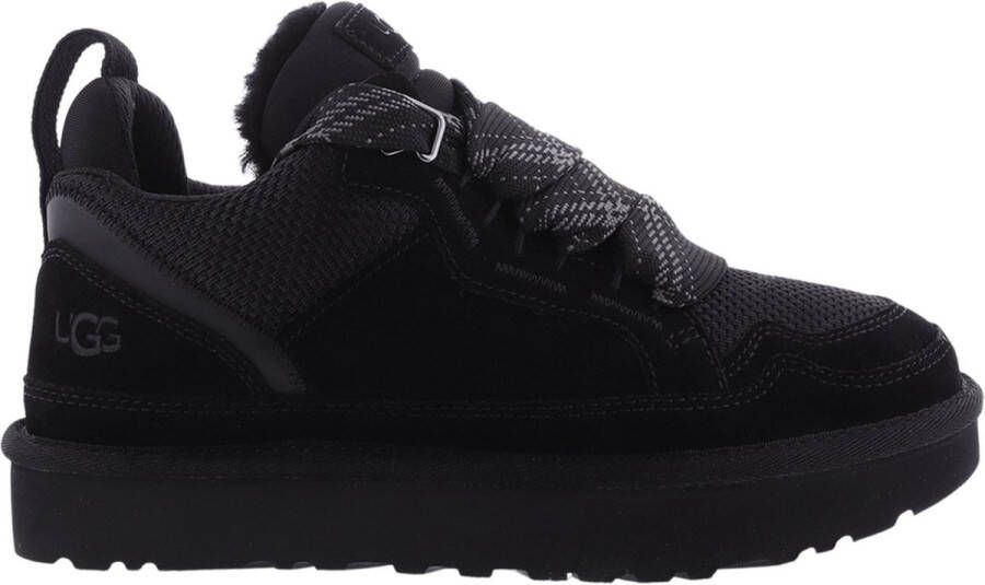 UGG Plateausneakers LOWMEL Midcut sneaker veterschoen met gewatteerde schachtrand