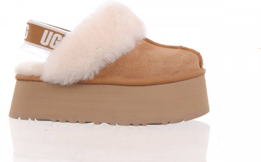 UGG dames pantoffel schapenwol funkette camel
