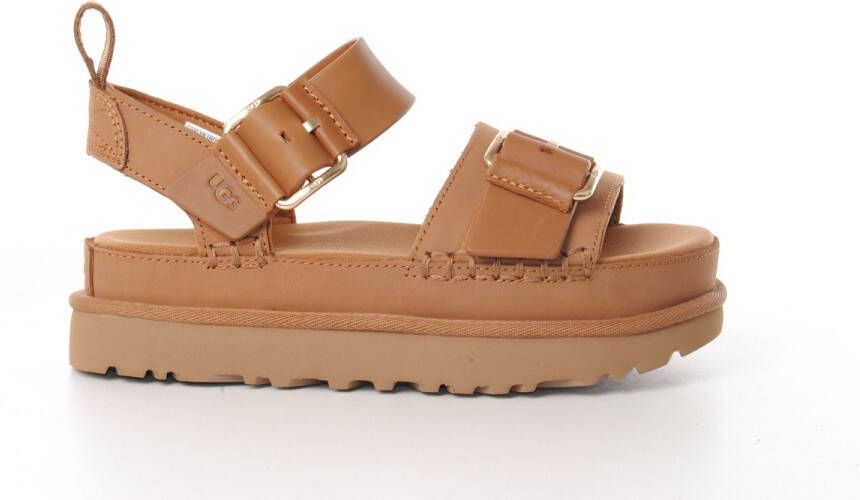 UGG dames sandaal Goldenstar Villa nubuck camel