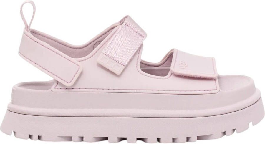 UGG Plateausandalen Goldenglow zomerschoen strandschoen plateausandaal met klittenbandsluitingen