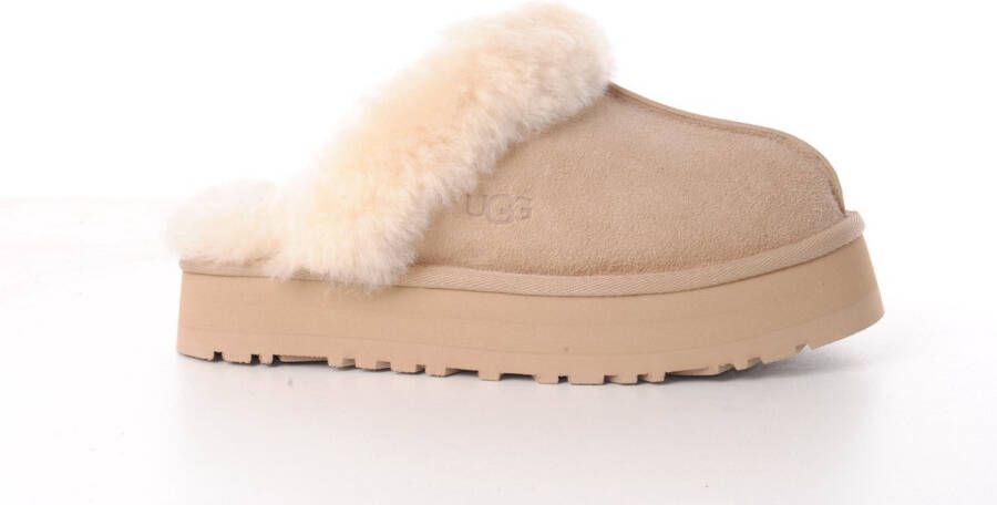 UGG dames slipper Disquette suède beige