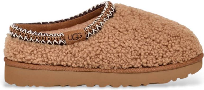 UGG dames slipper Tasman Curly wol chestnut