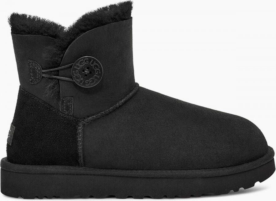 UGG MINI BAILEY BUTTON II W Volwassenen Gevoerde laarzen Kleur Zwart