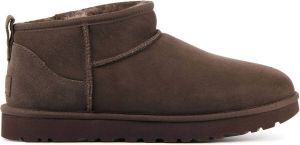 UGG Enkellaarsjes Dames Laarzen Damesschoenen Suède Ultra Mini Bruin