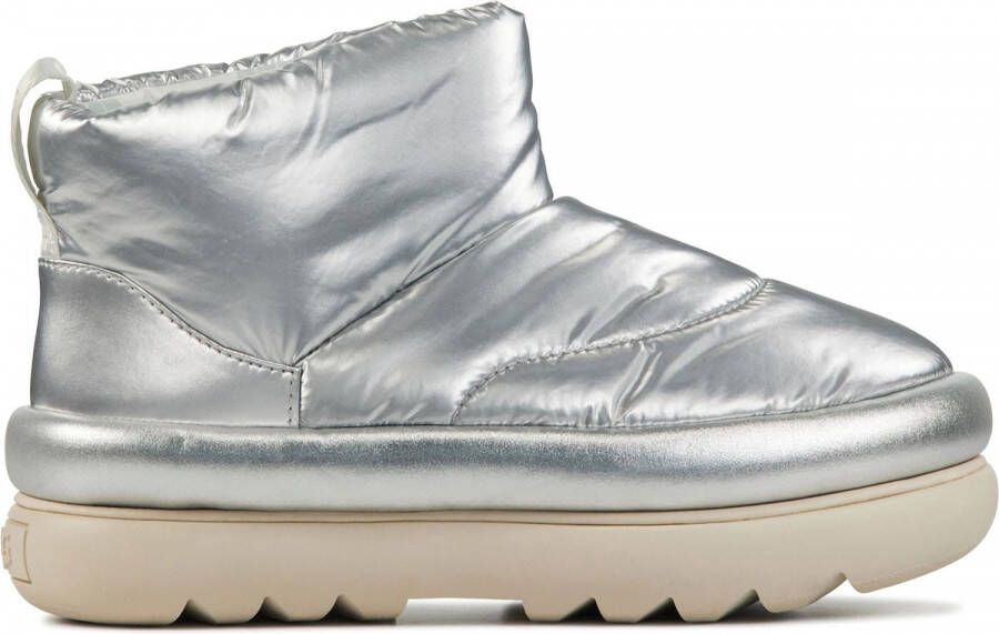 UGG Snowboots Dames Classic Maxi Mini Metallic Maat: 38 Materiaal: Textiel Kleur: Zilver