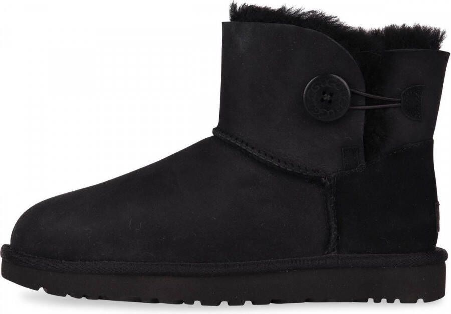 UGG MINI BAILEY BUTTON II W Volwassenen Gevoerde laarzen Kleur Zwart