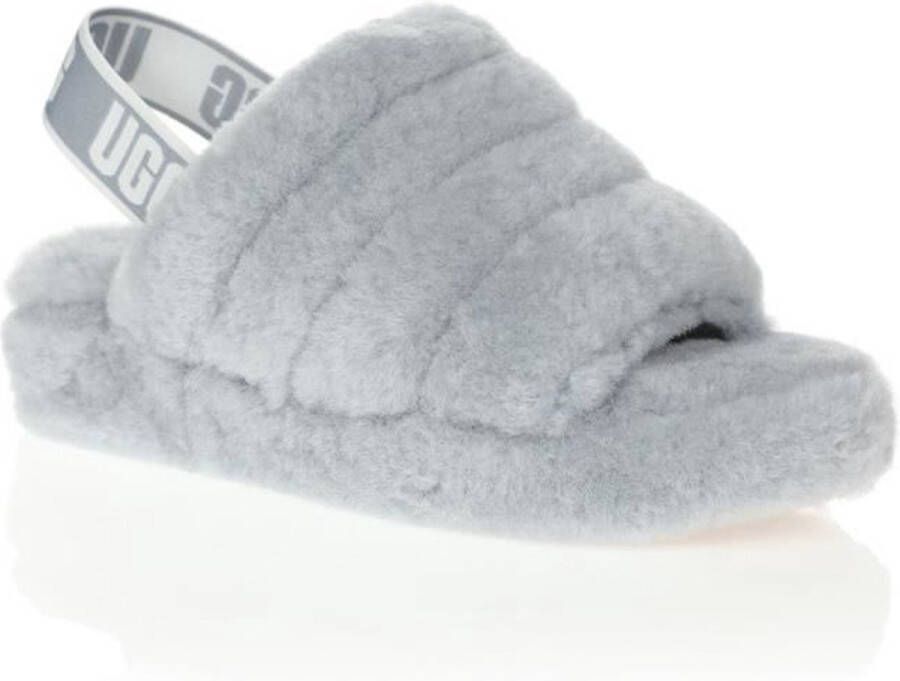 UGG Fluff Yeah Slide 1095119-AFG Vrouwen Grijs Pantoffels