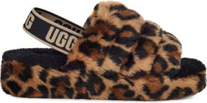 UGG Fluff Yeah Slide Spotty Dames Sandalen Natural
