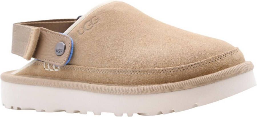 Ugg Clog Heren Slippers en Sandalen Beige Maat: 44 Suède Foot Locker