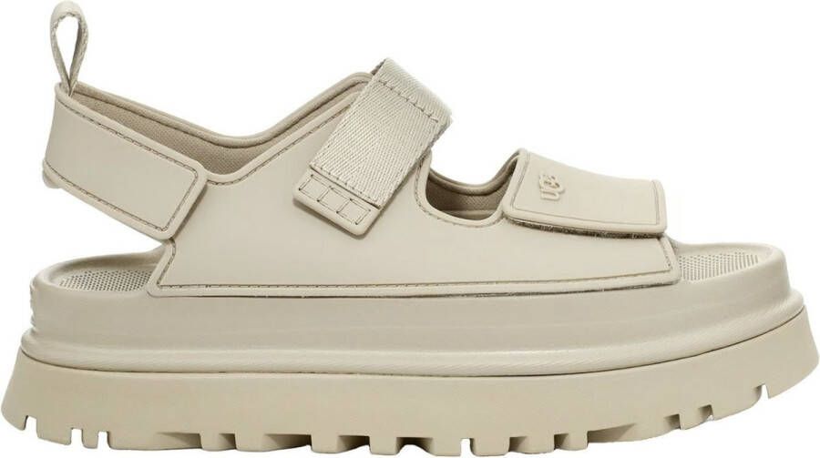 UGG Plateausandalen Goldenglow zomerschoen strandschoen plateausandaal met klittenbandsluitingen