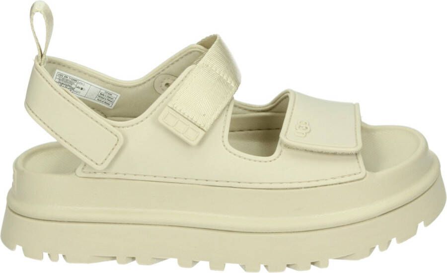 UGG Plateausandalen Goldenglow zomerschoen strandschoen plateausandaal met klittenbandsluitingen