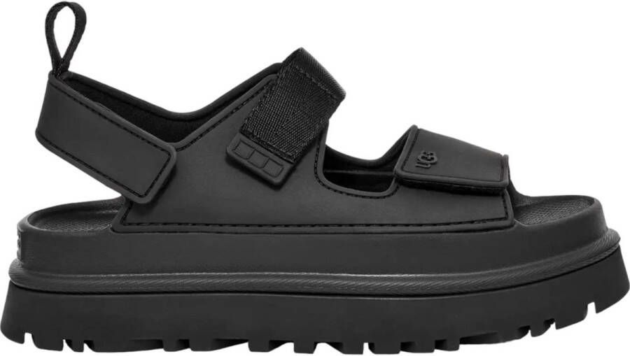 UGG Plateausandalen Goldenglow zomerschoen strandschoen plateausandaal met klittenbandsluitingen