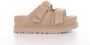 Ugg Nude Suède Dubbele Gesp Sandalen Beige Dames - Thumbnail 1
