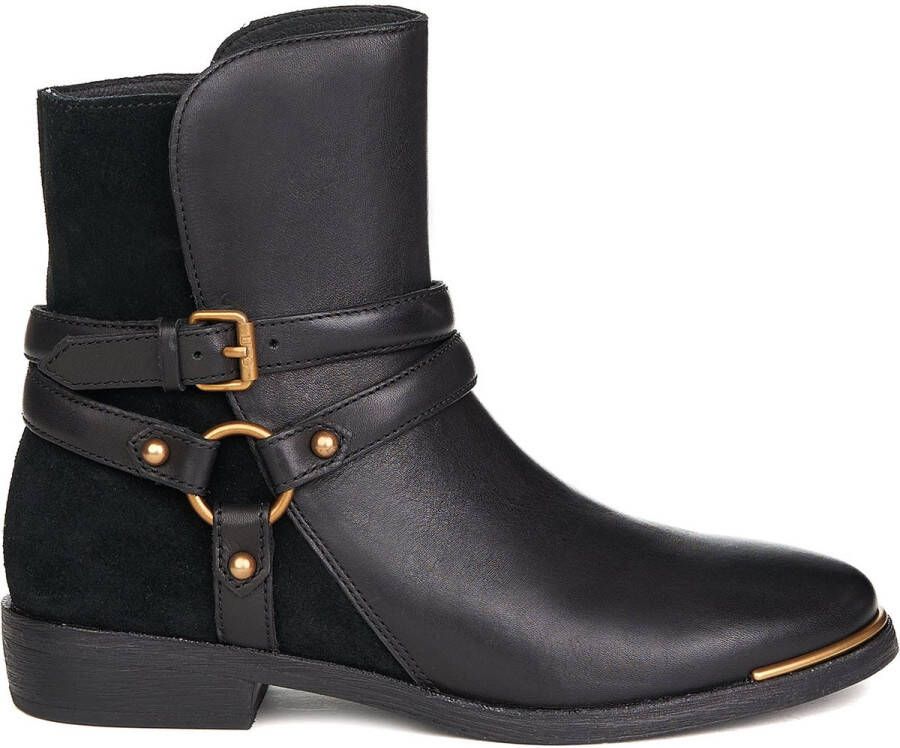 UGG kelby boots black natural leather zln