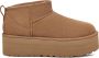 UGG Vachtlaarzen Dames W Classic Ultra Mini Platform Maat: 39 Materiaal: Suède Kleur: Cognac - Thumbnail 1