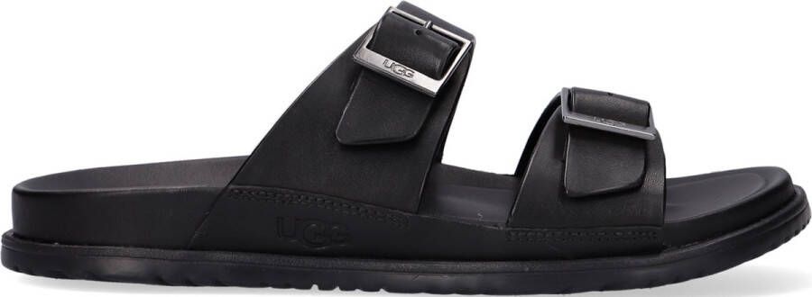 UGG M Wainscott Buckle Slide Slippers Heren Zwart