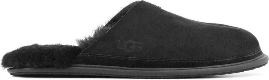 UGG Mannen Suède Harde zool Pantoffels open Sloffen 1123660 Zwart