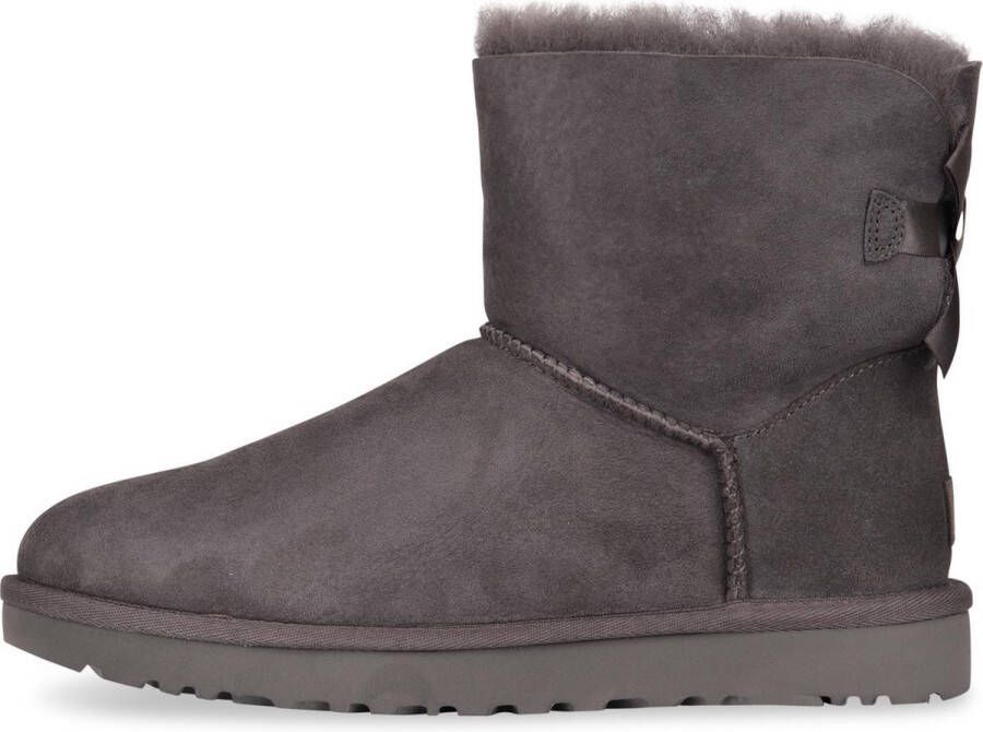 Ugg W Mini Bailey Bow II suede snow boots Grijs Dames