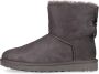 Ugg W Mini Bailey Bow II suede snow boots Grijs Dames - Thumbnail 1