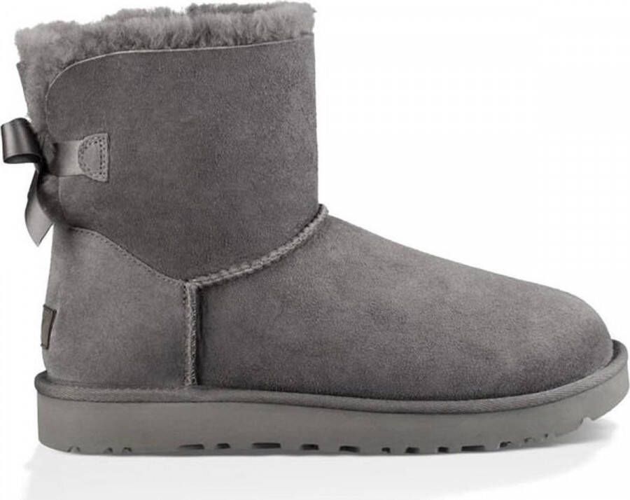Ugg W Mini Bailey Bow II suede snow boots Grijs Dames