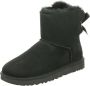 Ugg Dameslaarzen van omgekeerd schapenleer en suède voor herfst winter Black Dames - Thumbnail 2