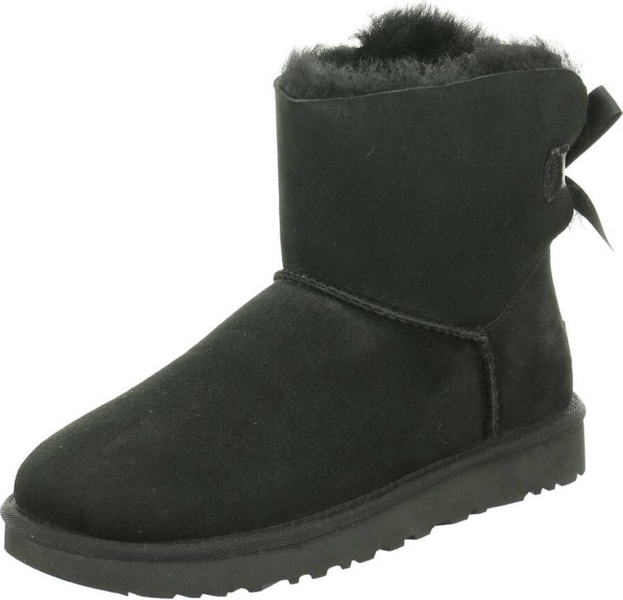Ugg Dameslaarzen van omgekeerd schapenleer en suède voor herfst winter Black Dames - Foto 3