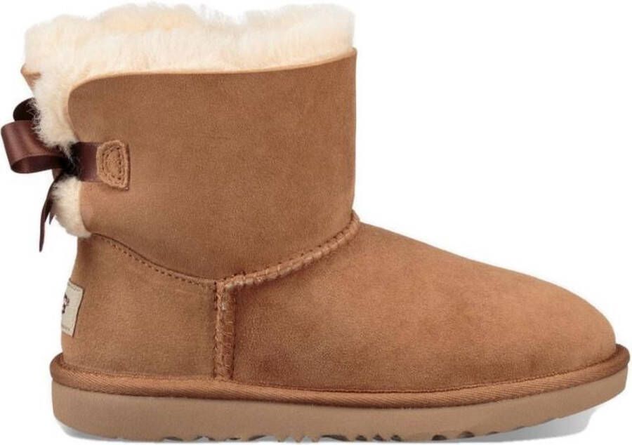 Ugg Mimi Bailey Bow II suède enkelboots camel Bruin Meisjes Suede 23.5 - Foto 3