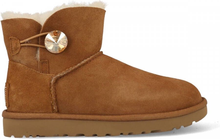 UGG Mini Bailey Button Bling 1016554-CTGL Vrouwen Bruin Laarzen