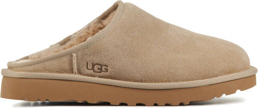 UGG Pantoffels Heren Sloffen Instappers Suède Harde zool Dichte hiel 1129290 Zand