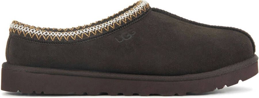 UGG Pantoffels Heren Sloffen Instappers Suède Harde zool Dichte hiel 5950 Bruin combi