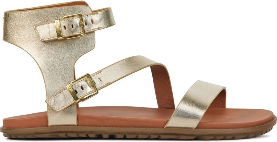 UGG Solivan Strap leren sandalen goud