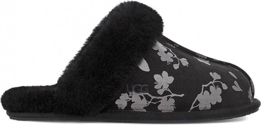 UGG SCUFFETTE II FLORAL FOIL W Dames pantoffels Kleur: Zwart
