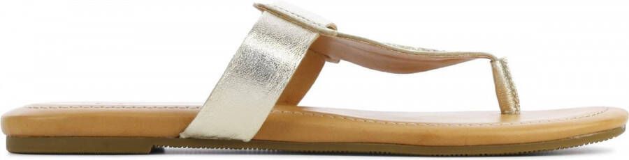 UGG Vrouwen Leren Slippers Teenslipper 1119758 Goud