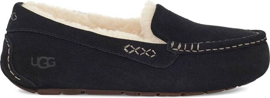 UGG Pantoffels Dames Sloffen Instappers Suède Harde zool Dichte hiel 1106878 Zwart - Foto 3