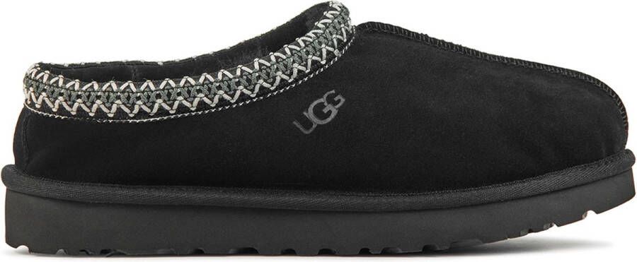 UGG Pantoffels Sloffen Instappers Suède Harde zool Dichte hiel 5955 Zwart - Foto 5