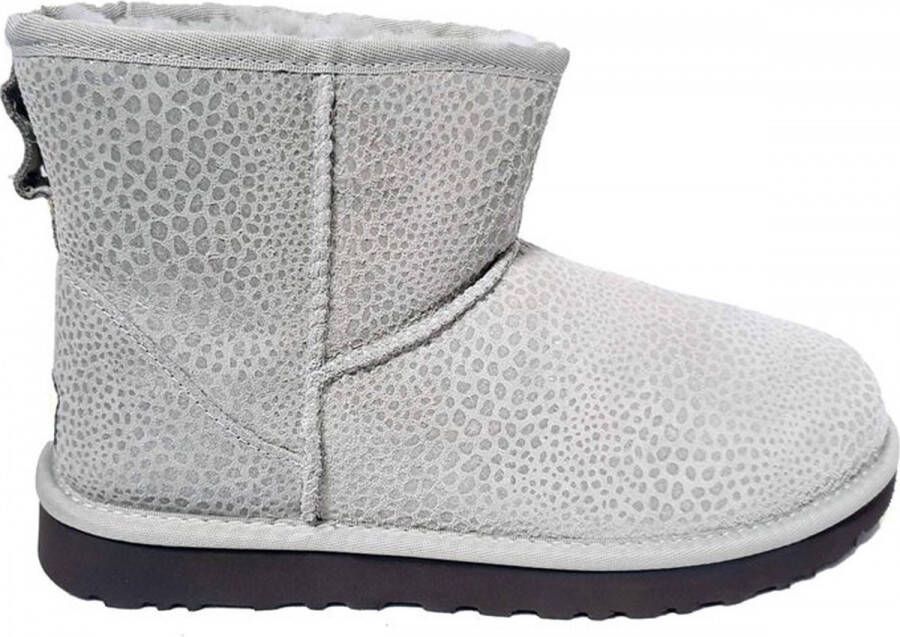 BOOTS UGG Suede Dames Boot Classic Mini Glitzy 1019637 Grey Silver (Grv)