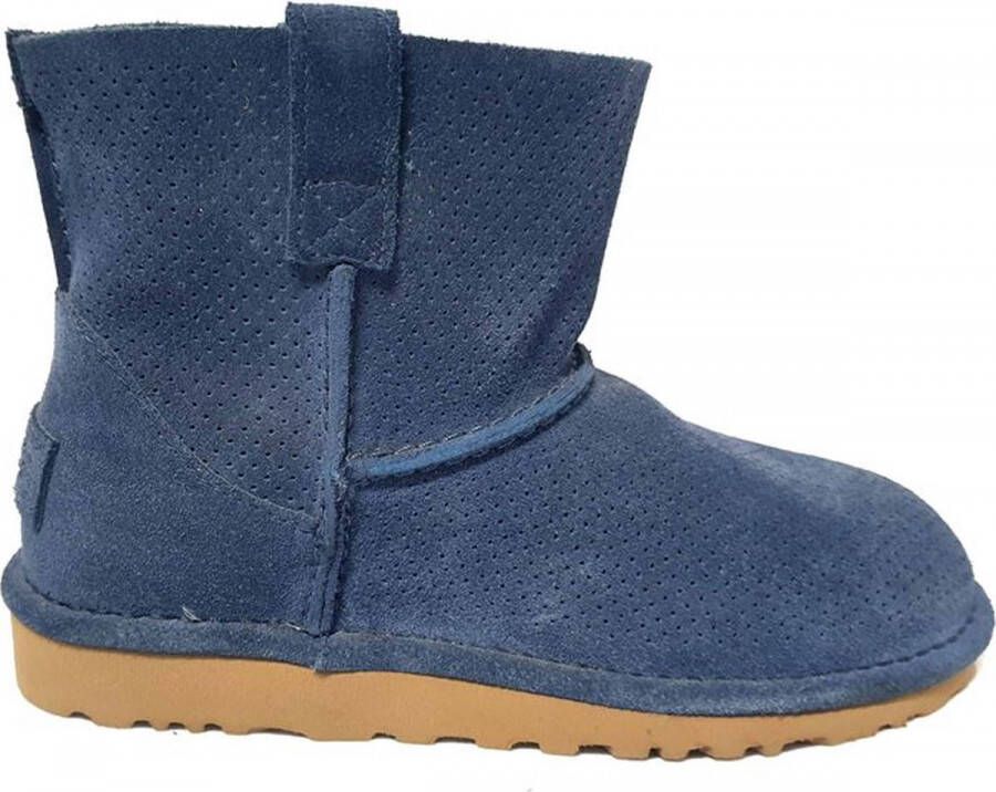 BOOTS UGG Suede Dames Boot Classic Unlined Mini Perf 1016852 Blue (Mri)