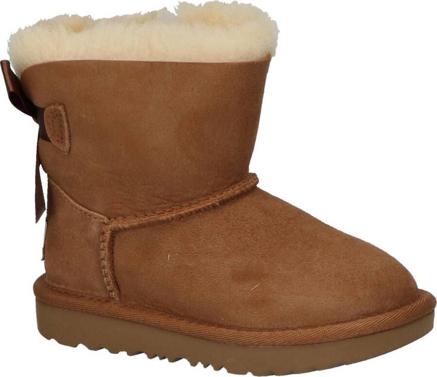 Ugg Mimi Bailey Bow II suède enkelboots camel Bruin Suede 28.5