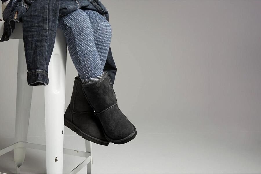 Ugg Classic ll suède enkelboots zwart Suede Effen 33.5 - Foto 10